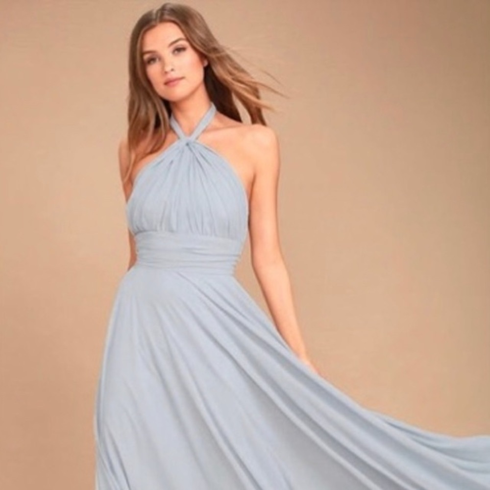 Floor length stunning gray gown! NWOT!
